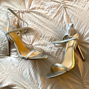 Lulus High Heel Silver Sandals
